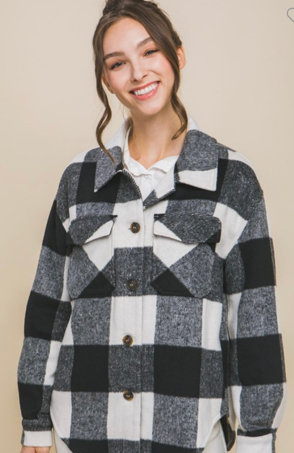 Black Plaid Shacket