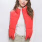 Cropped Vest/Reversible - Red