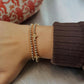 Gold Cross Beaded Bracelet