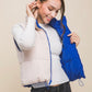 Cropped Vest/Reversible - Blue