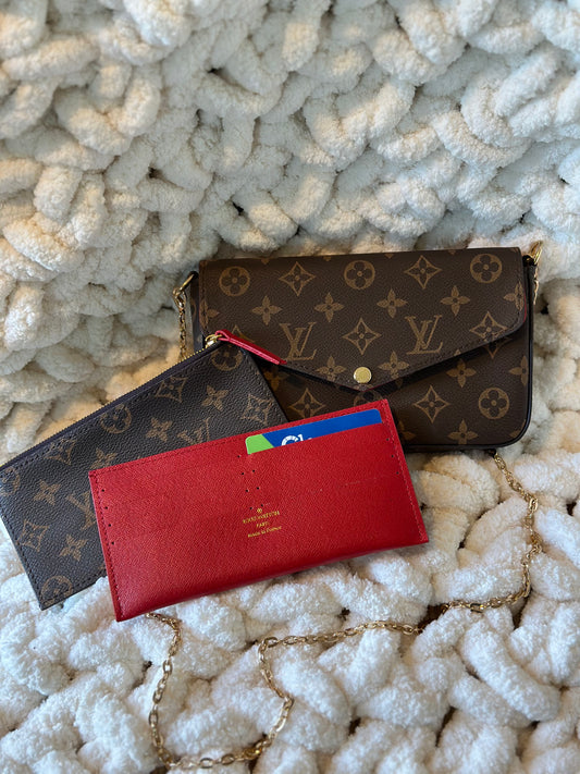 Small LV DUPE Purse - Brown