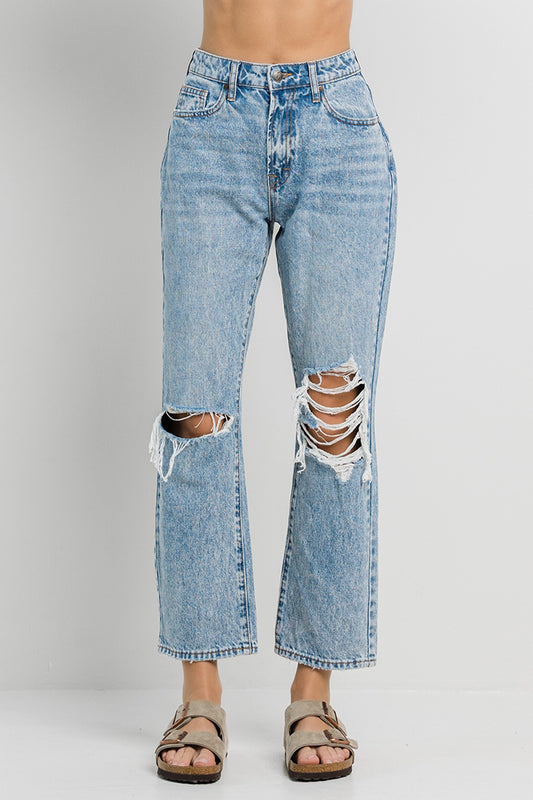 Alex High Rise Straight Jeans