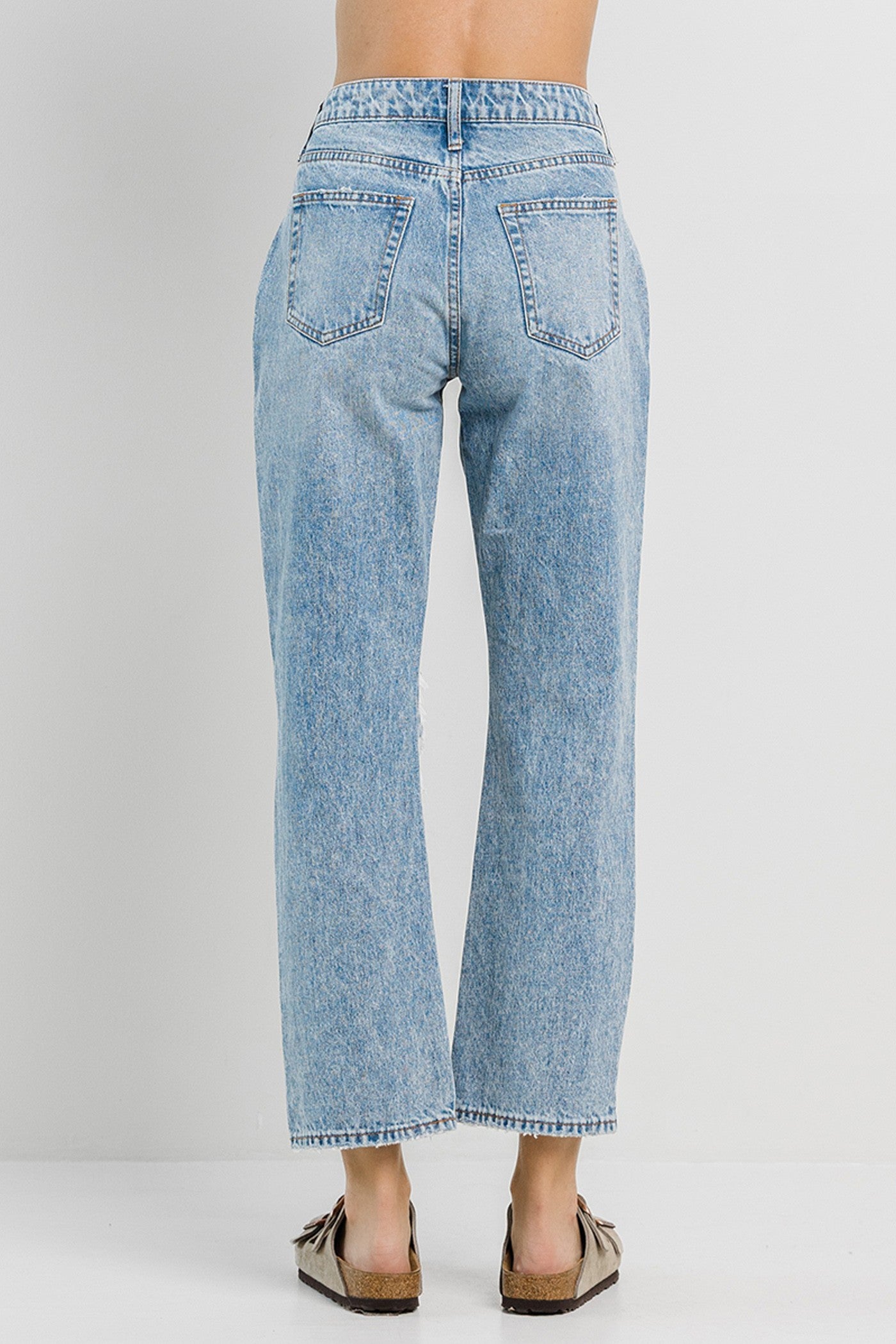 Alex High Rise Straight Jeans