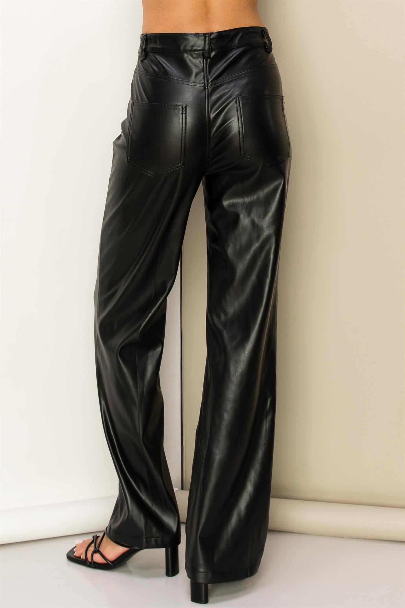 Faux Leather High Waisted Pant