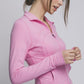 Pink Cropped Athletic Jacket