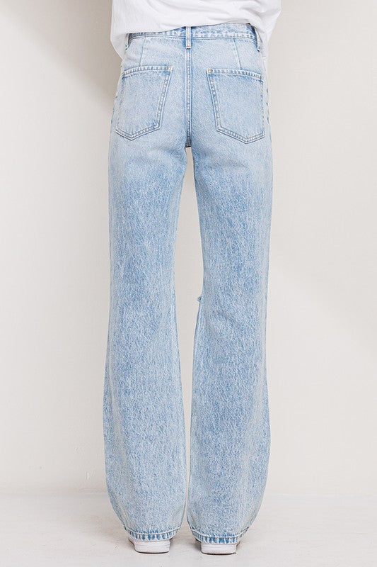 Rhegan High Rise Straight Jeans