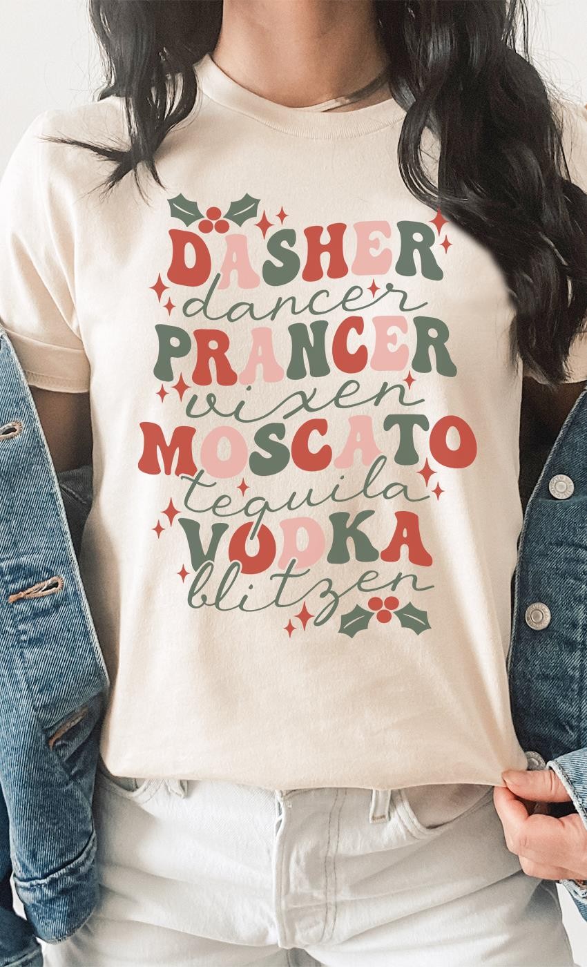 Reindeer & Alcohol Graphic Tee